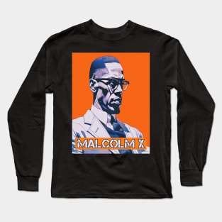 Malcolm Orange Long Sleeve T-Shirt